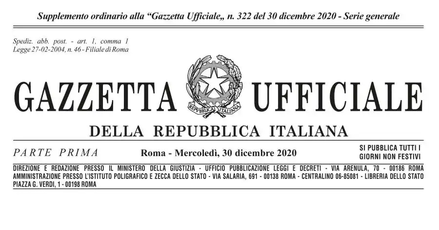 LEGGE DI BILANCIO 2021: Novità in vigore dal 1° gennaio 2021